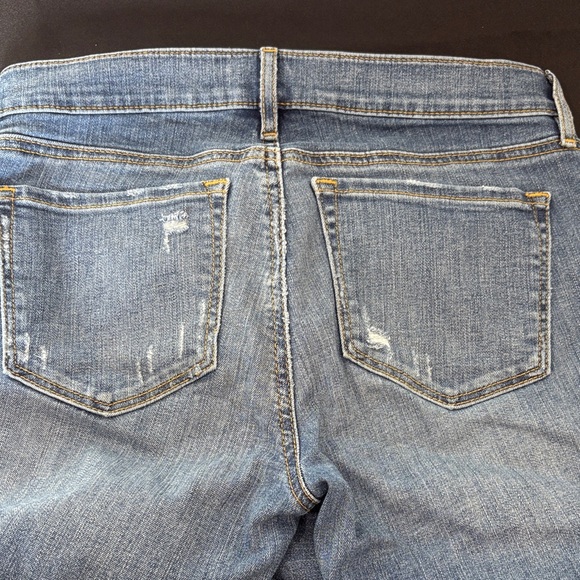 LOFT Distressed Blue Ankle Jeans 26” inseam - Picture 3 of 3